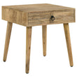 Zabel Square 1-Drawer End Table Natural - 724257 - Bien Home Furniture & Electronics