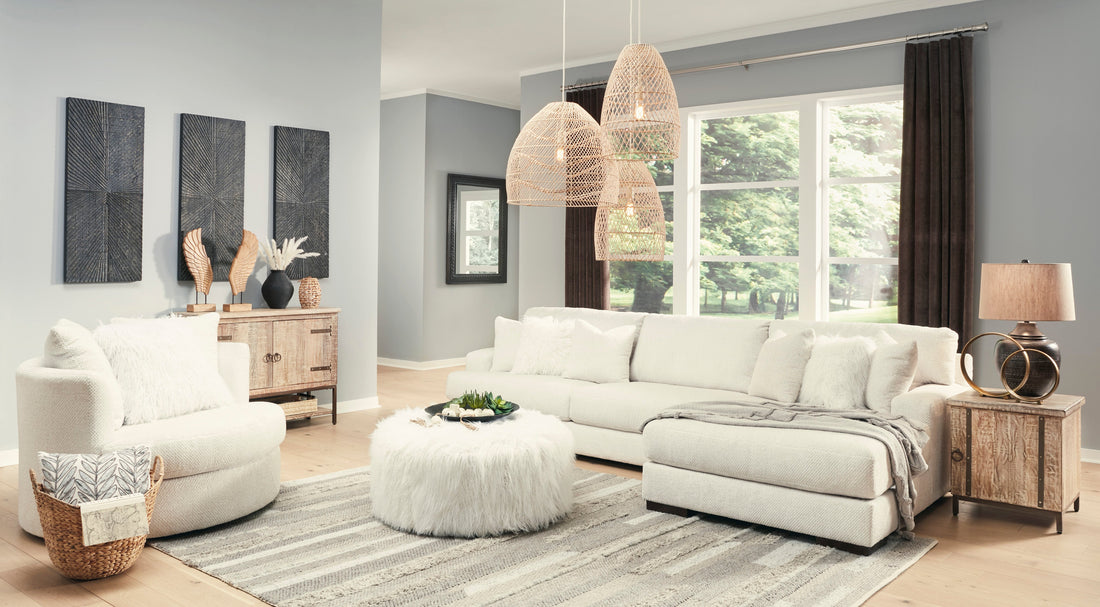 Zada Ivory 2-Piece LAF Sectional - SET | 5220416 | 5220467 - Bien Home Furniture &amp; Electronics