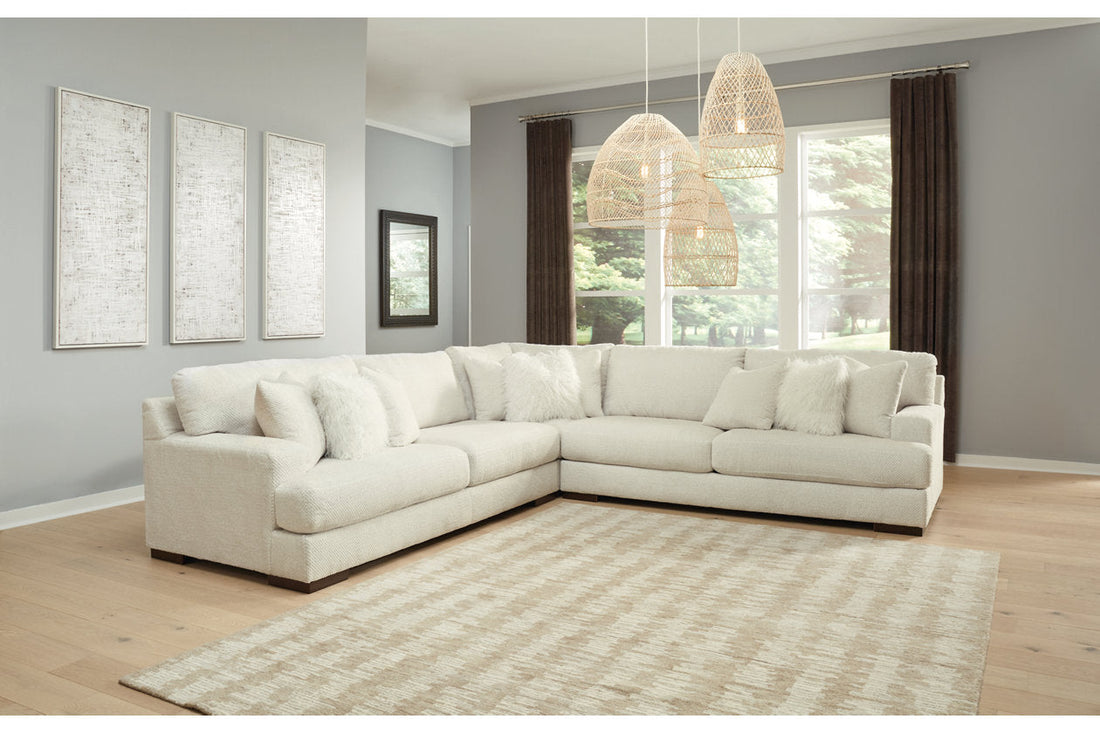 Zada Ivory 3-Piece Sectional - SET | 5220466 | 5220467 | 5220477 - Bien Home Furniture &amp; Electronics