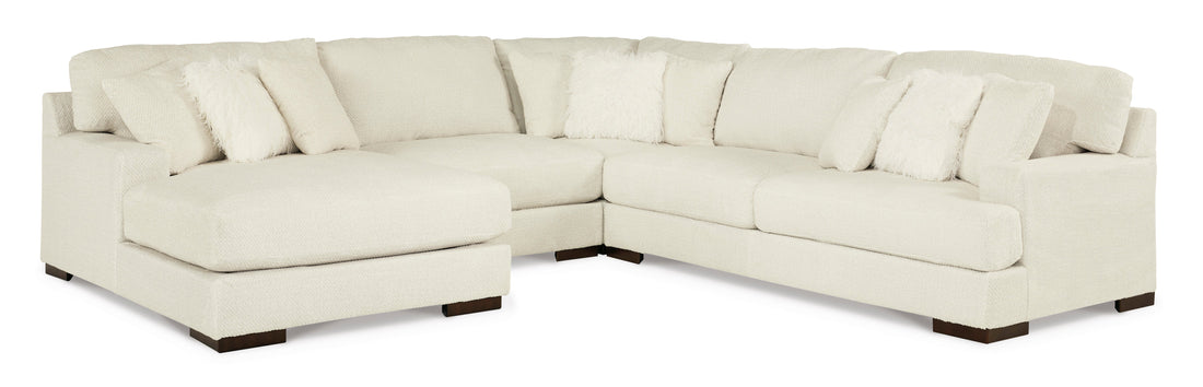 Zada Ivory 4-Piece LAF Sectional - SET | 5220416 | 5220446 | 5220477 | 5220467 - Bien Home Furniture &amp; Electronics