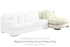 Zada Ivory Right-Arm Facing Corner Chaise - 5220417 - Bien Home Furniture & Electronics
