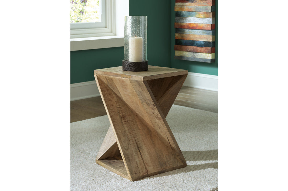 Zalemont Distressed Brown Accent Table - A4000510 - Bien Home Furniture & Electronics