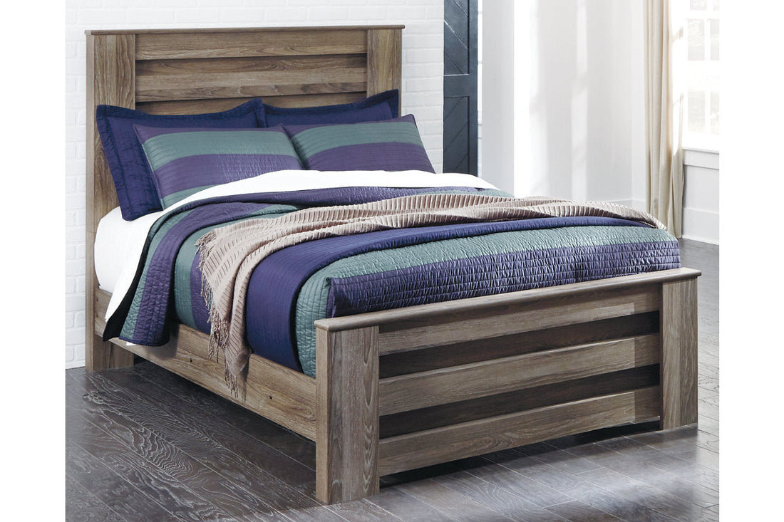 Zelen Warm Gray Full Panel Bed - SET | B248-84 | B248-86 | B248-87 - Bien Home Furniture &amp; Electronics