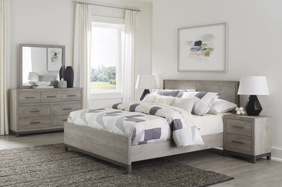 Zephyr Light Gray Full Bed - 1577F-1* - Bien Home Furniture &amp; Electronics