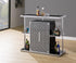 Zinnia Glossy Black/White 2-Tier Bar Unit - 130076 - Bien Home Furniture & Electronics