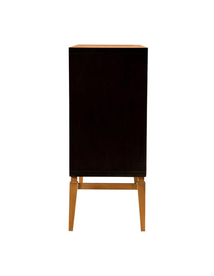 Zira Brown/Antique Gold Sunburst 2-Door Accent Cabinet - 953496 - Bien Home Furniture &amp; Electronics