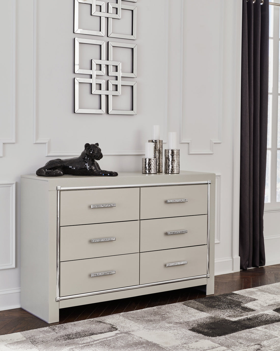 Zyniden Silver Dresser - B2114-31 - Bien Home Furniture &amp; Electronics